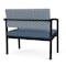 Lesro Lenox Steel Bariatric Chair Metal Frame, Black, RS Rain Song Back, MD Titan Seat LS1401 - alternate 2